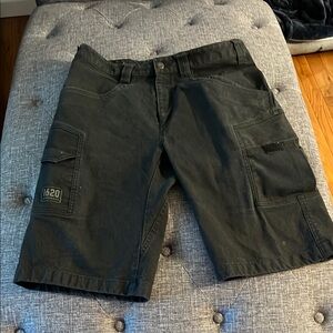 Black Cargo Shorts with Durable Design